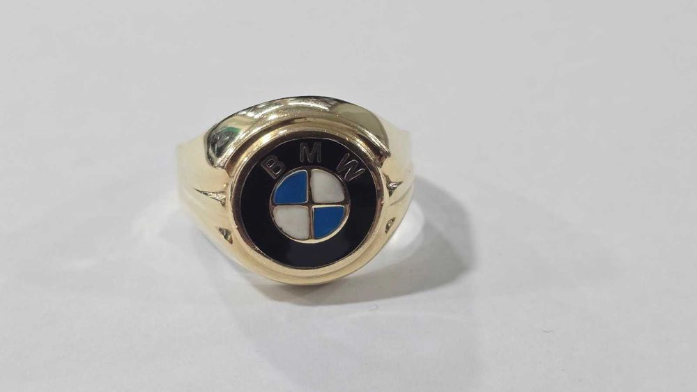 Мъжки златен пръстен BMW 14 карата