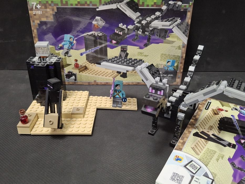 Lego minecraft end fight cu cod