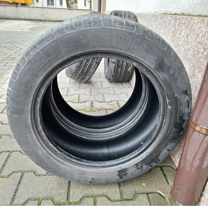 2 броя джанти 16 ки мазда 5x114.3 / 2 броя гуми  205/55/16