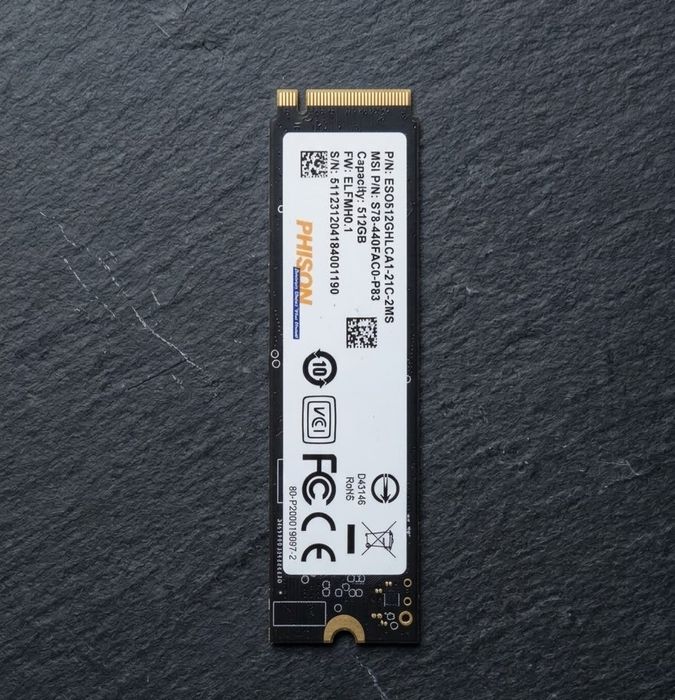 SSD M.2 NVMe 512 ГБ Phison (MSI OEM)