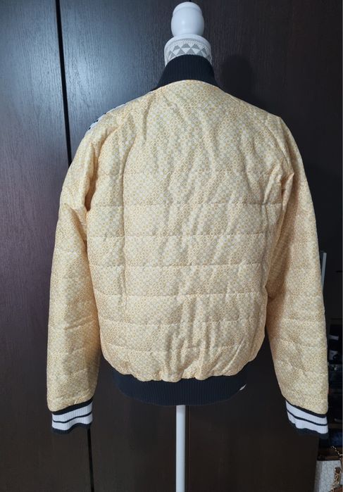 Jacheta cu 2 fețe galben-negru