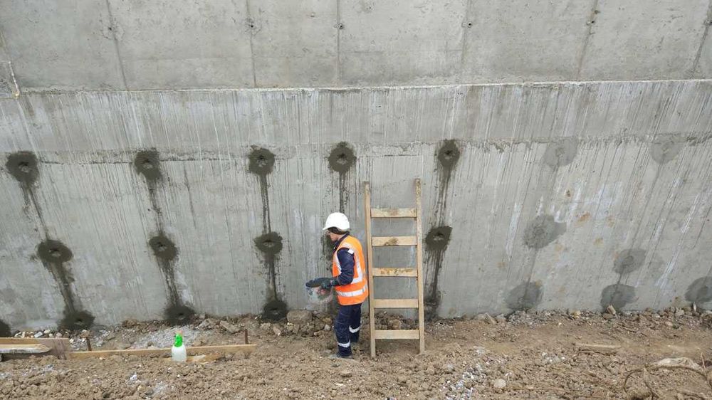 Гидроизоляция парковок лифтовых шахт приямков подвала фундамента