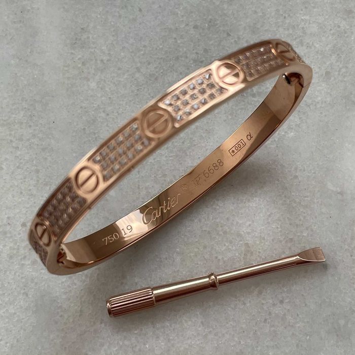 Bratara Love Bracelet cu Cristale Aplicate