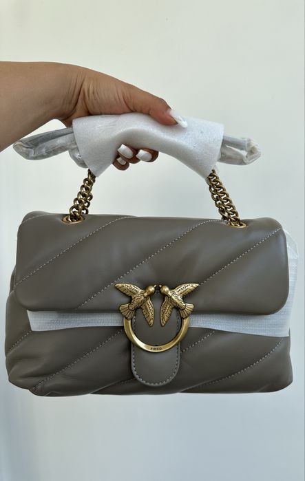Pinko love classic puff dark gray