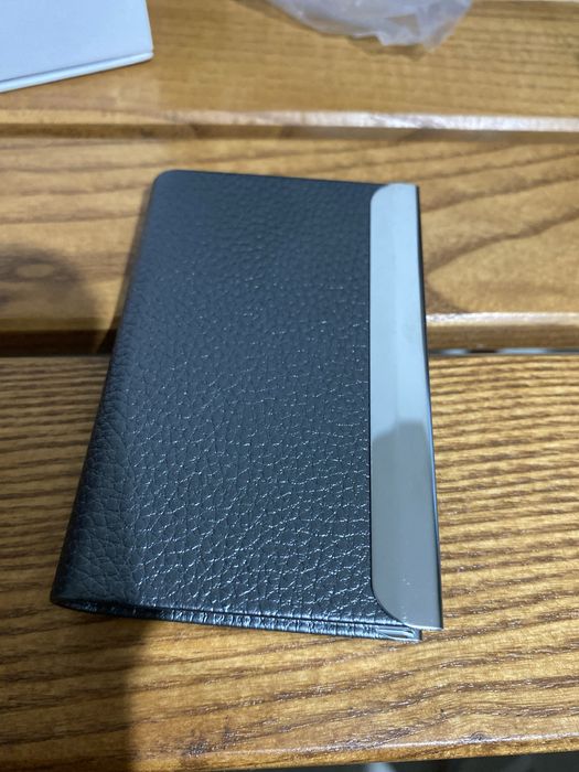 Business card holder -gri