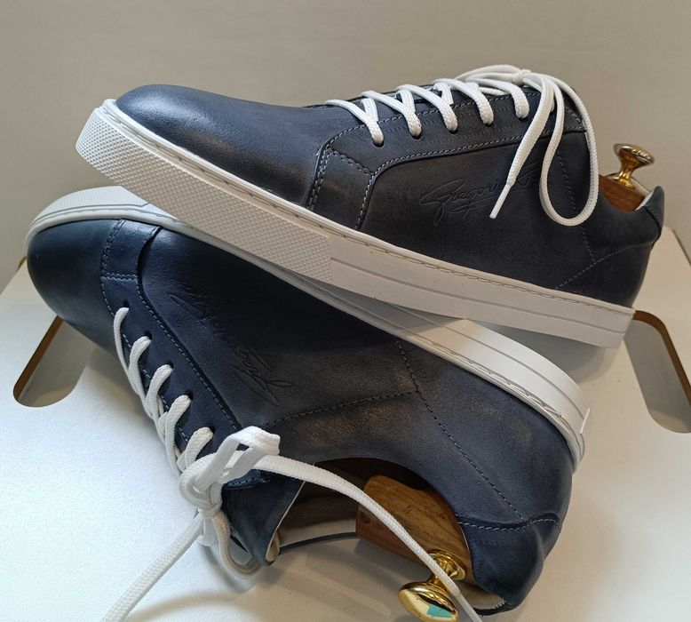 Pantofi sport casual 39 39.5 lucrati manual G. Rizo NOI piele naturala