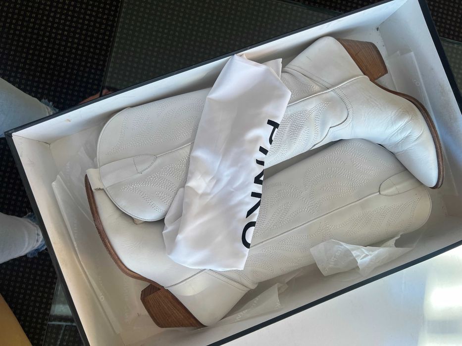 PINKO White Boots 100% leader