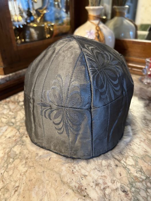 Caciula blana vizon argintiu