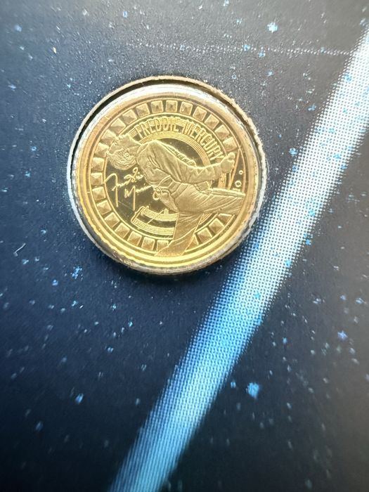 Freddie Mercury 1/40 oz златна монета