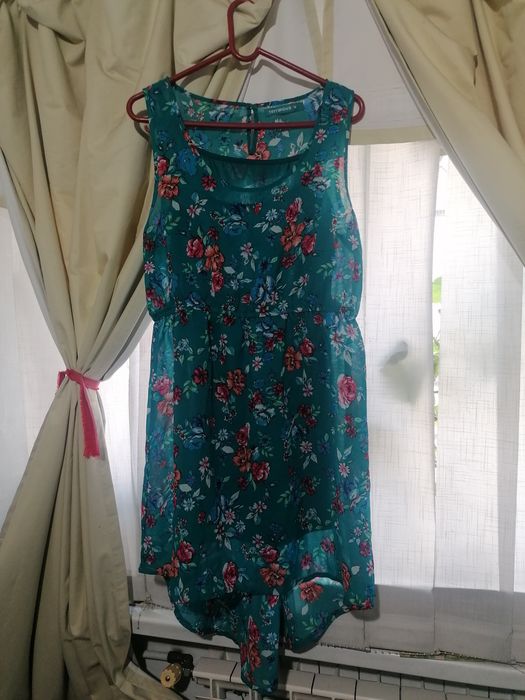 Rochie Terranova, cu print floral, asimetrica, mar 38 35 lei