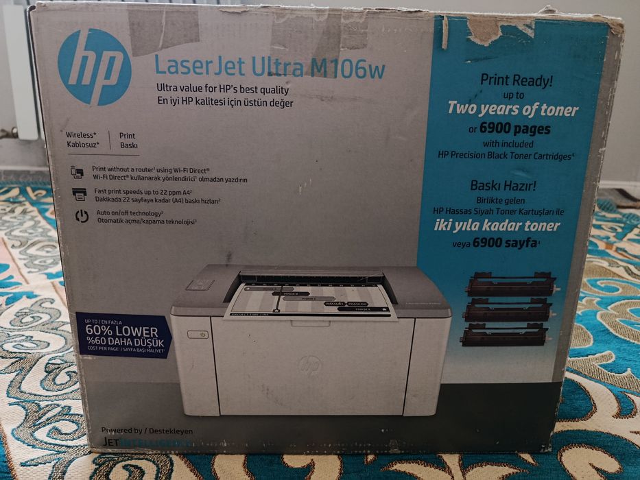 Принтер hp M106W лазерный