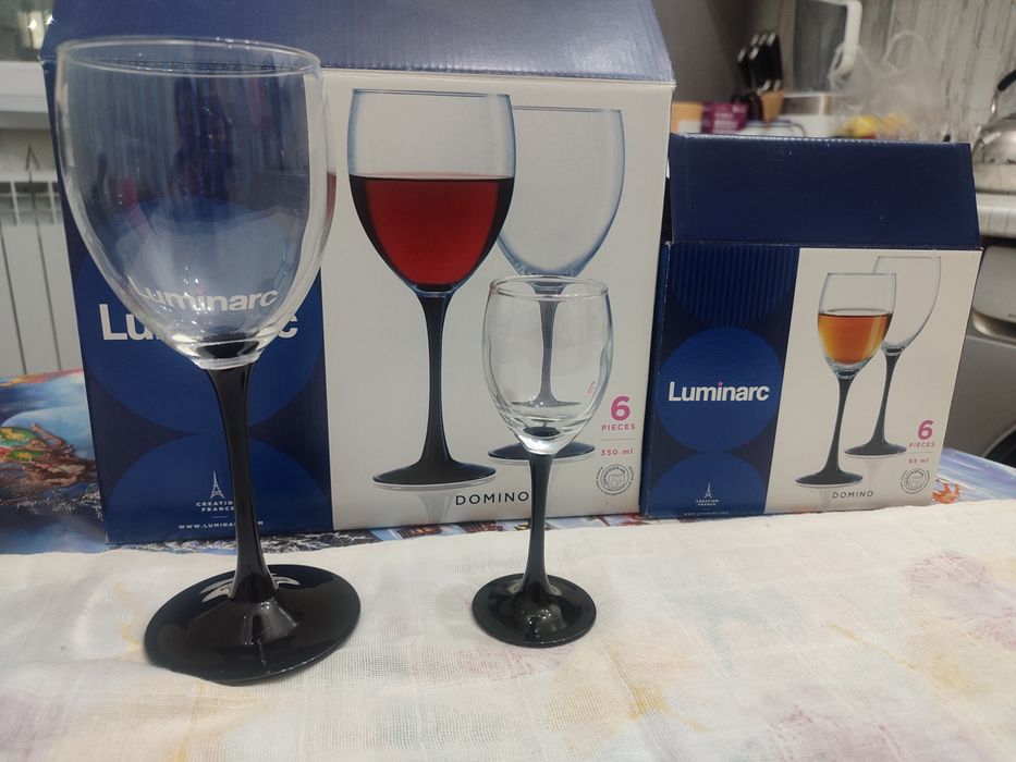 Фужеры в отличном состоянии люминарк