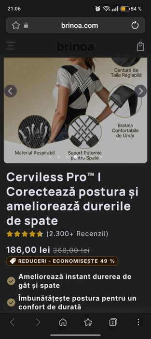 Corset pentru corectarea posturii