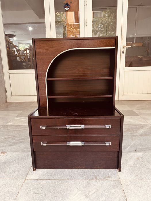 Ретро шкаф / нощно шкафче с рафтове и чекмеджета