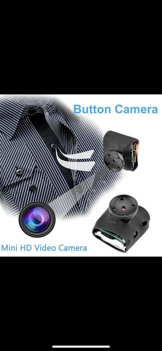 Camera video live 4K cu nasture sistem de copiat casti  nedetectabile