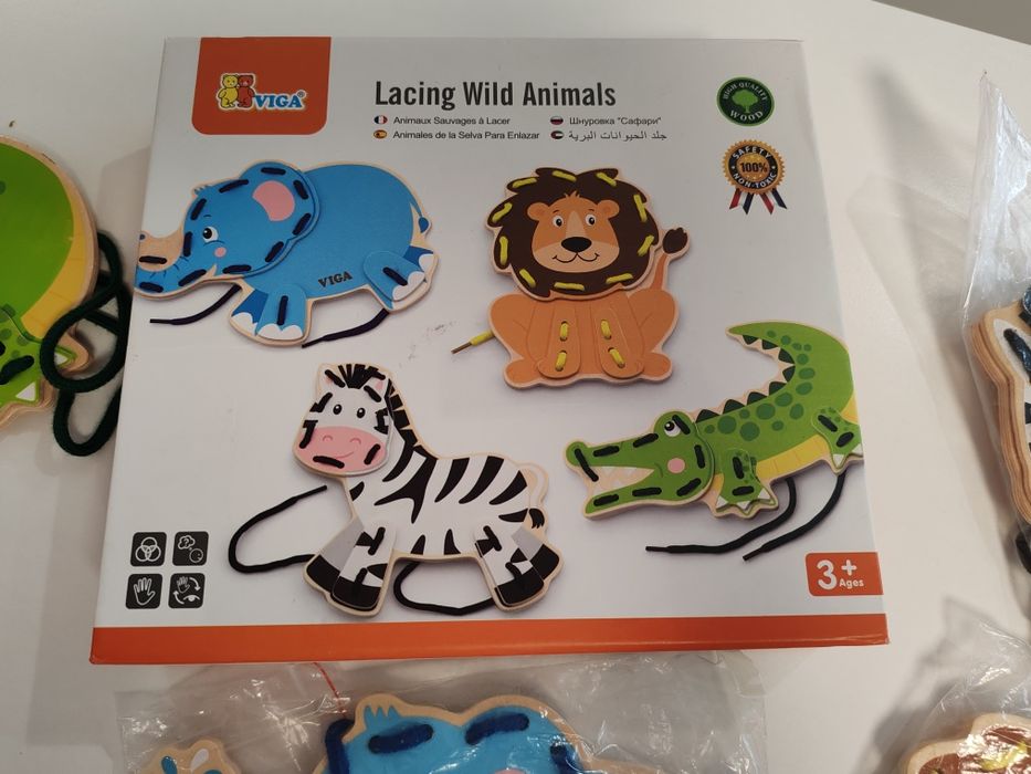 Viga дървени играчки лот