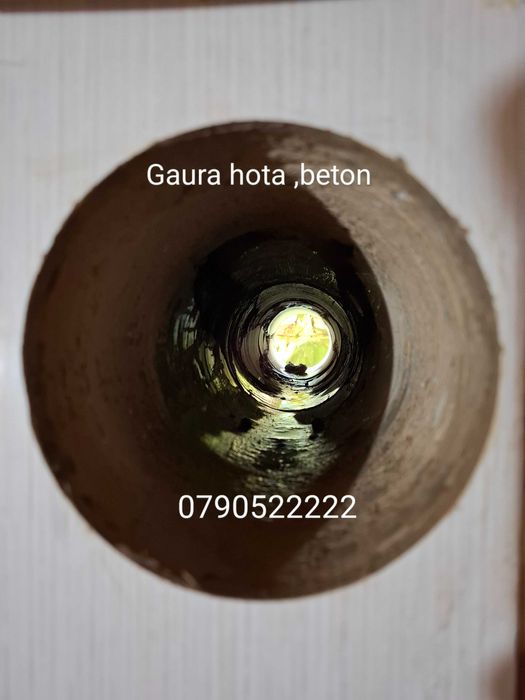 carotare, gaura hota,centrala,ventilatie, gaura beton ,carota,Ø380,vid