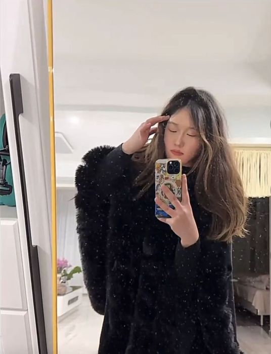 Пончо накидка меховая