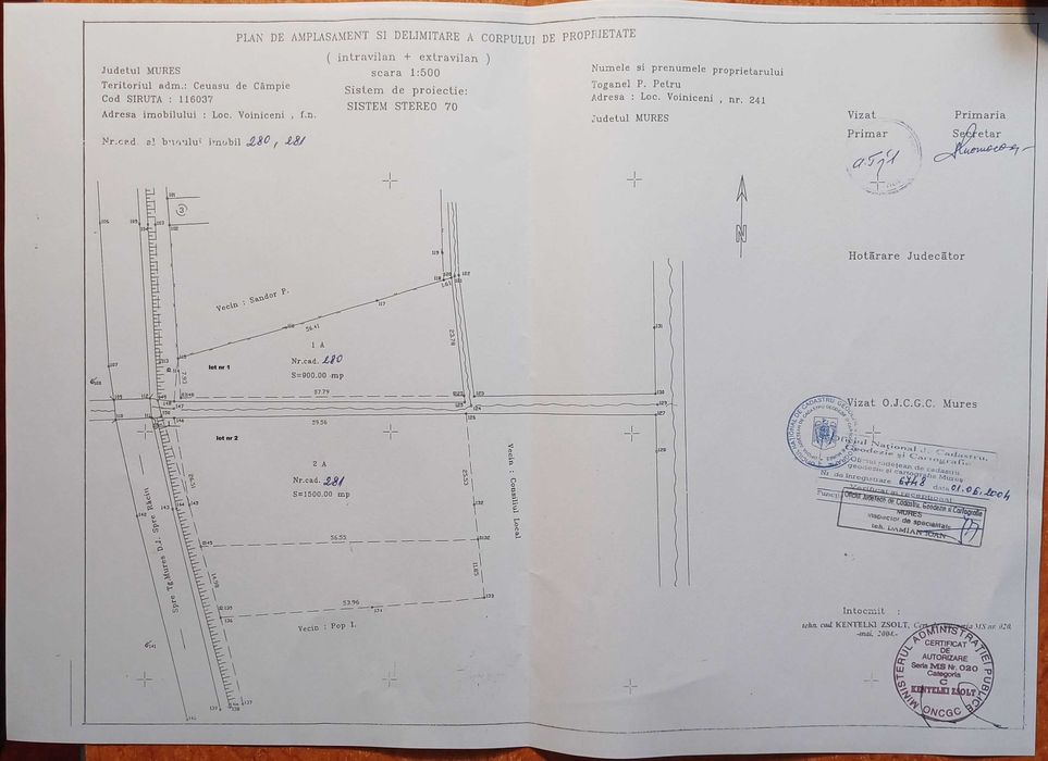Teren de vanzare in Voiniceni, bun pentru constructii