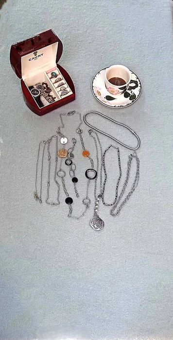 Coliere damă inox originale - Fossil, Breil, Paciotti, CK, Lotus