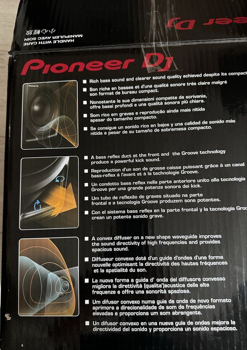 Boxe Pioneer DJ DM-40 active 2 x 19W bass puternic pret foarte bun