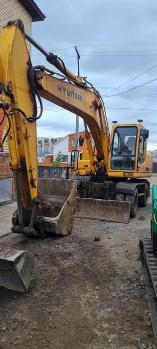 Услуги колесного экскаватора хендай