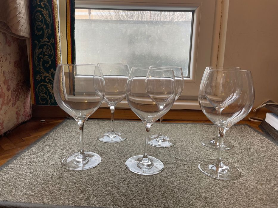 Villeroy & Boch , 6 броя чаши за червено вино, неупотребявани
