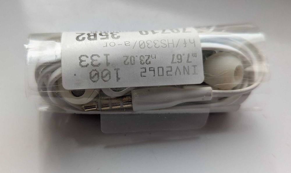 Casti Handsfree Samsung cu Microfon si Jack, Albe, Originale, Noi