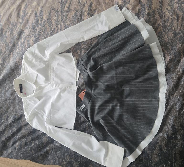 Чисто нов сет от къса риза и къса поличка