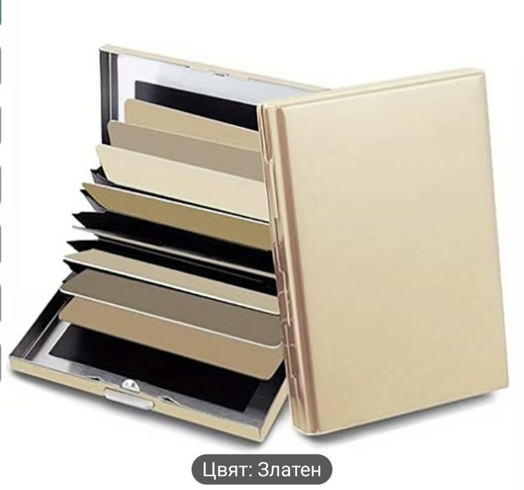 Четири цвята държач за карти от неръждаема стомана