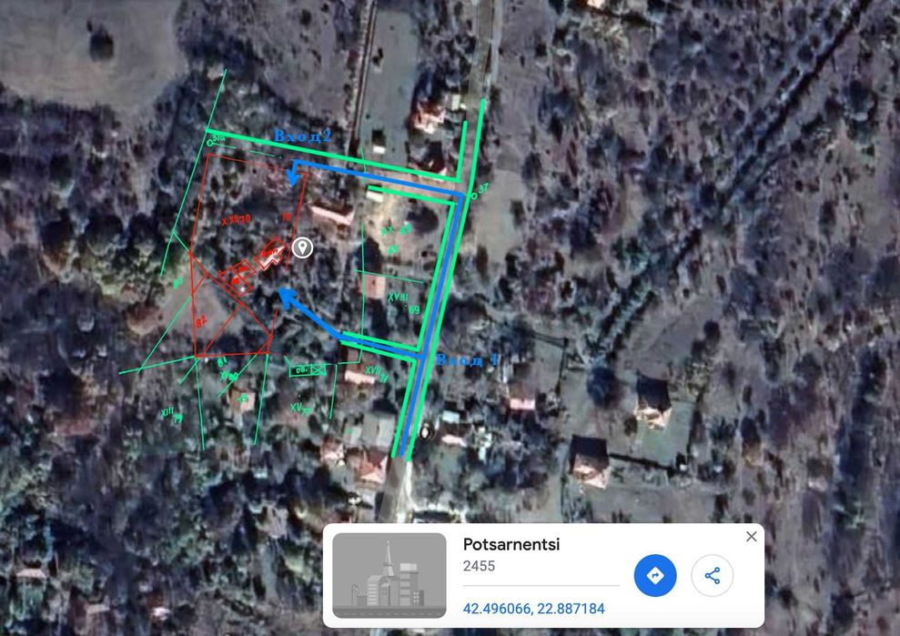 Голям имот с къща в село Поцърненци