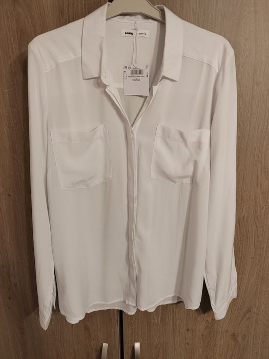 Camasa alba lejera subtire dama oversize