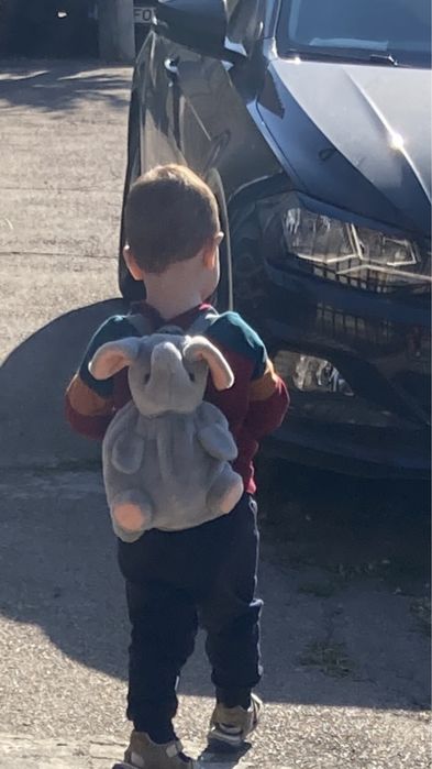 Ghiozdan/rucsac gradinita in forma de elefant, stare foarte buna