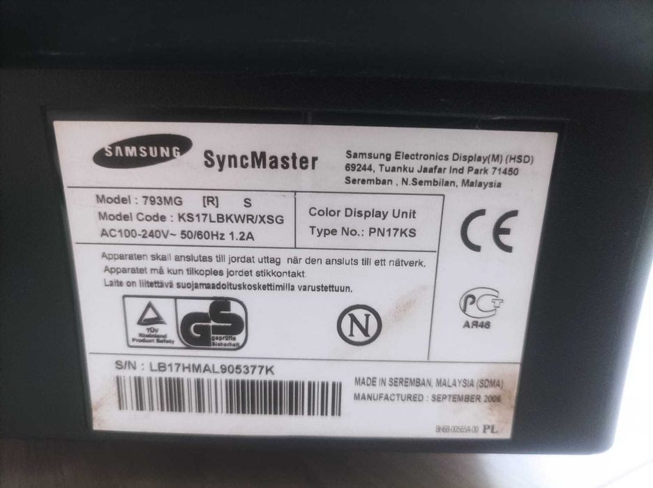 Монитор Samsung SuncMaster 793 MG