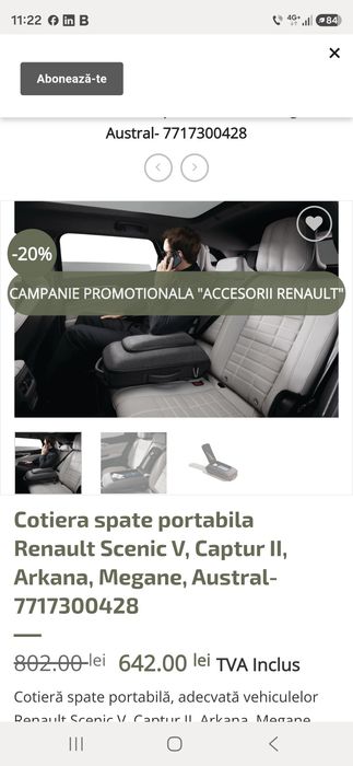 Rucsac / cotiera Renault
