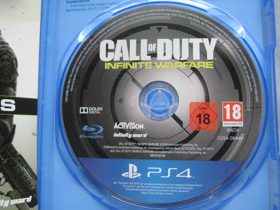 Продавам CD Infinite Warfare за PS4 и Tom Clancy's Rainbow Six Extraction за PlayStation 4