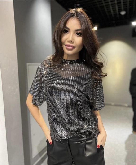 Кофта  блестящая