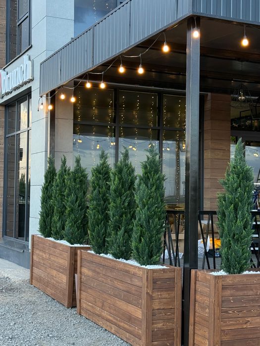 Кашпо, клумбы из дерева