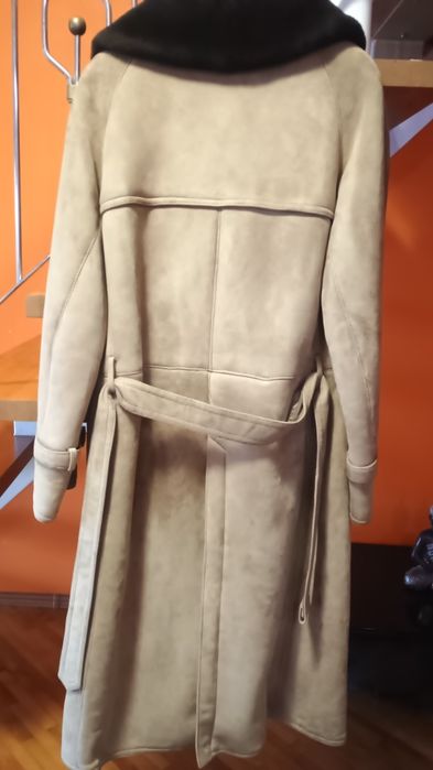 Cojoc bărbătesc lung,culoare bej-capucino