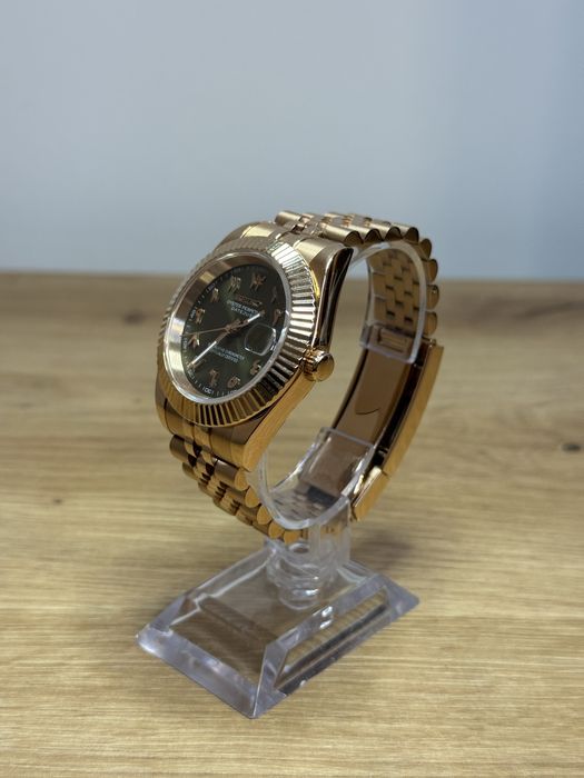 Seiko Mod Datejust Arabic Green