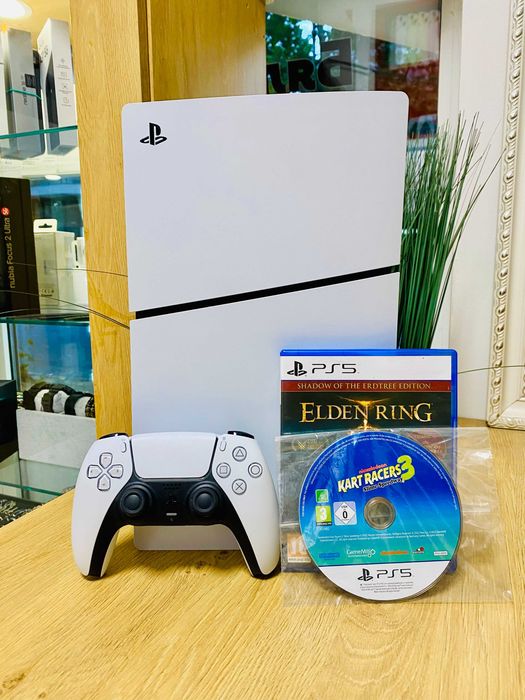 Конзола PlayStation 5 (PS5) Slim, 1TB SSD, D-Chassis + 2 ИГРИ