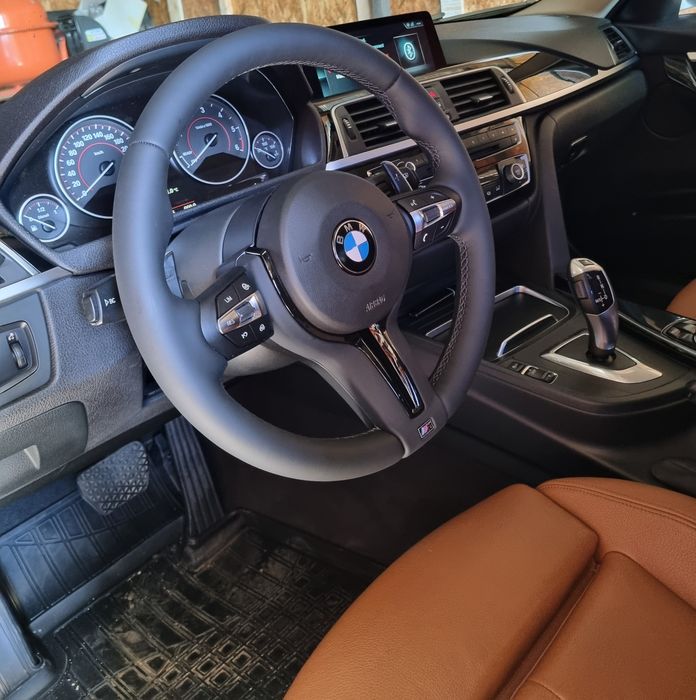 Volan pachet M BMW seria 3, seria 5, F30 F10 X1  X2 X3 X4 X5  X6 , piele + airbag , finisaje premium