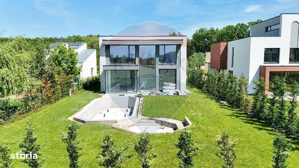 Vilă modernă de vânzare | 5 camere | Dumbrava Vlăsiei | Teren 750 mp
