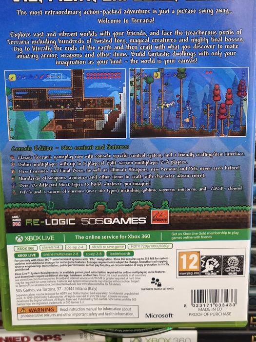 Joc/jocuri Terraria Xbox360 original gen super Mario