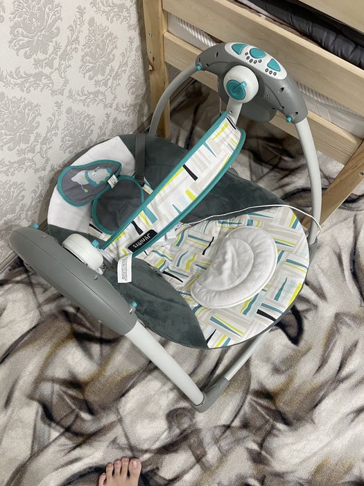 Электро качель детская качалка шезлонг