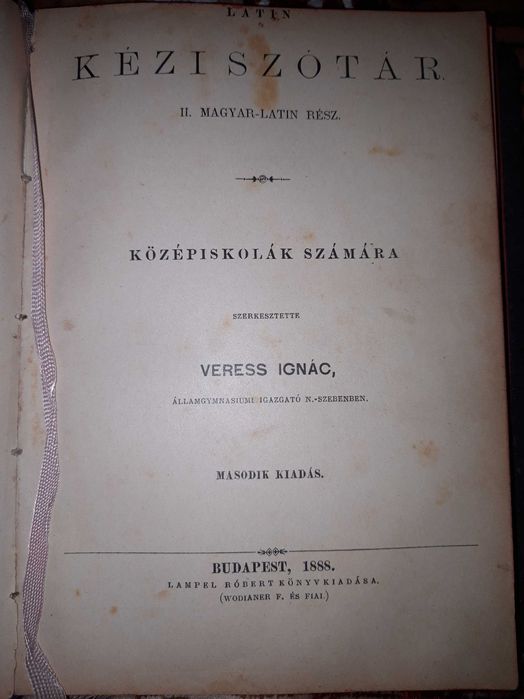 Carti vechi in limba maghiară