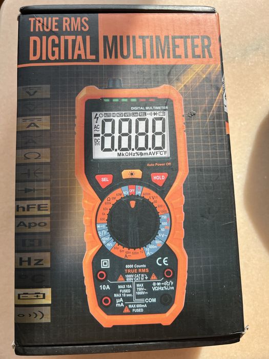 Multimetru digital TRMS 6000 numar AC/DC tensiune curent