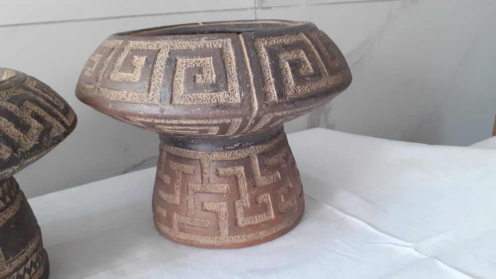 Set vase ceramica vintage, stantate, Germania.