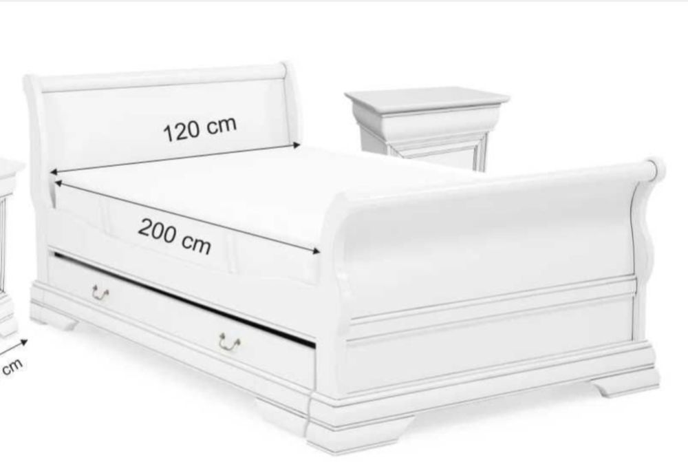 Pat cu sertar Mobexpert Jazz alb