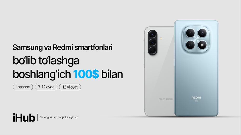 Samsung va Redmi “NASIYA SAVDO”